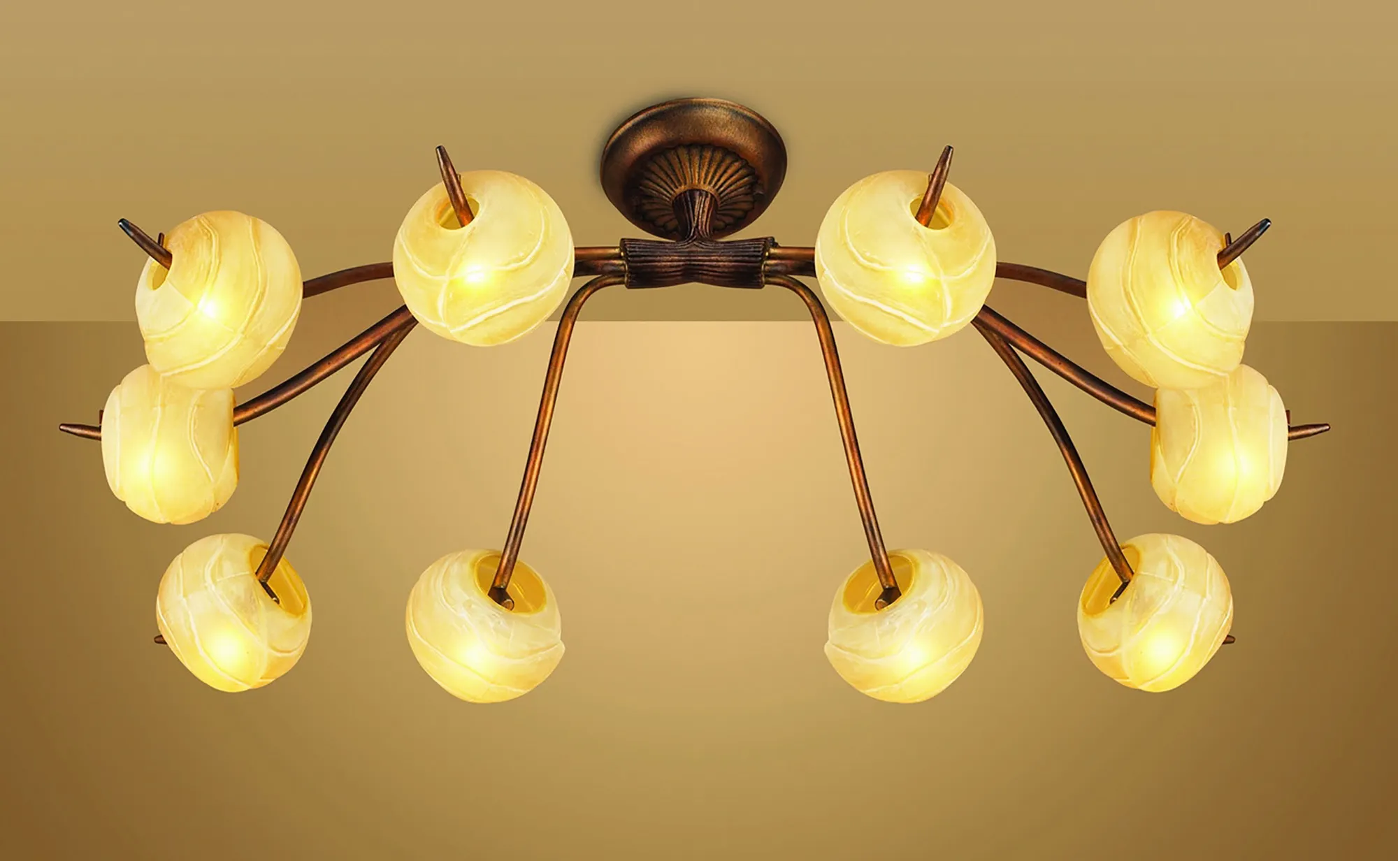 Wave Ceiling Lights Mantra Multi Arm Fittings